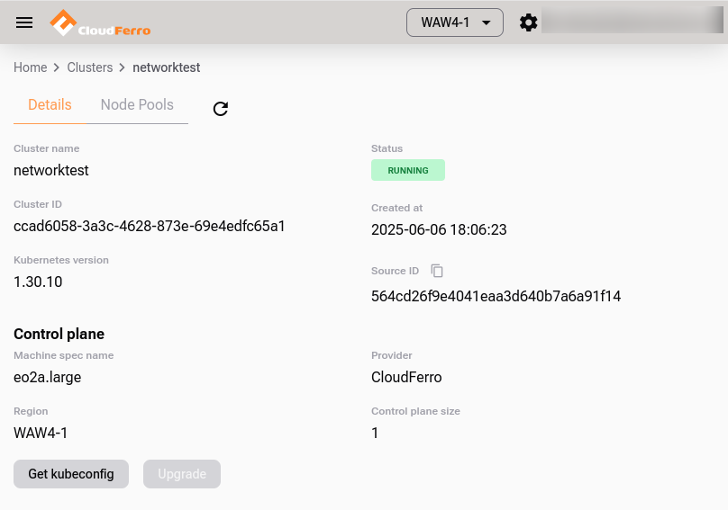 Source ID shown in GUI